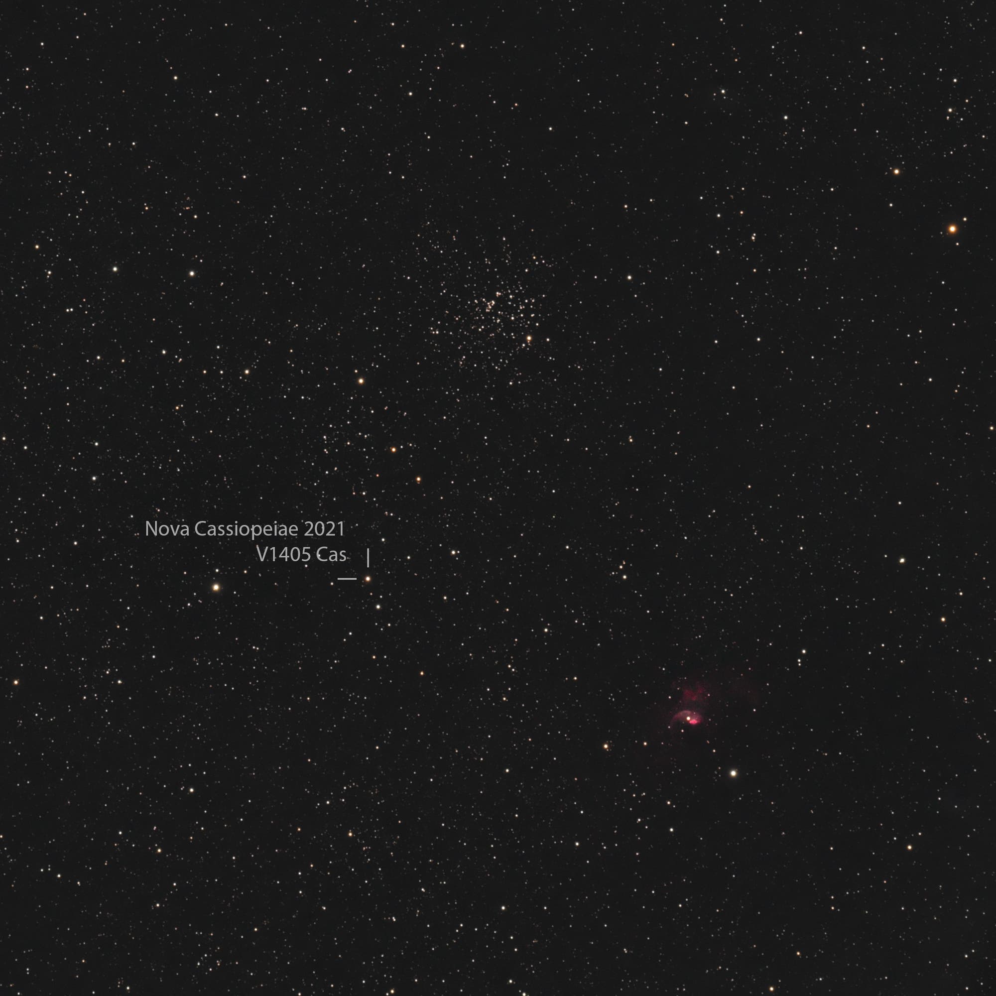 Nova Cassiopeiae 2021 V1405 Cas Spektrum der Wissenschaft